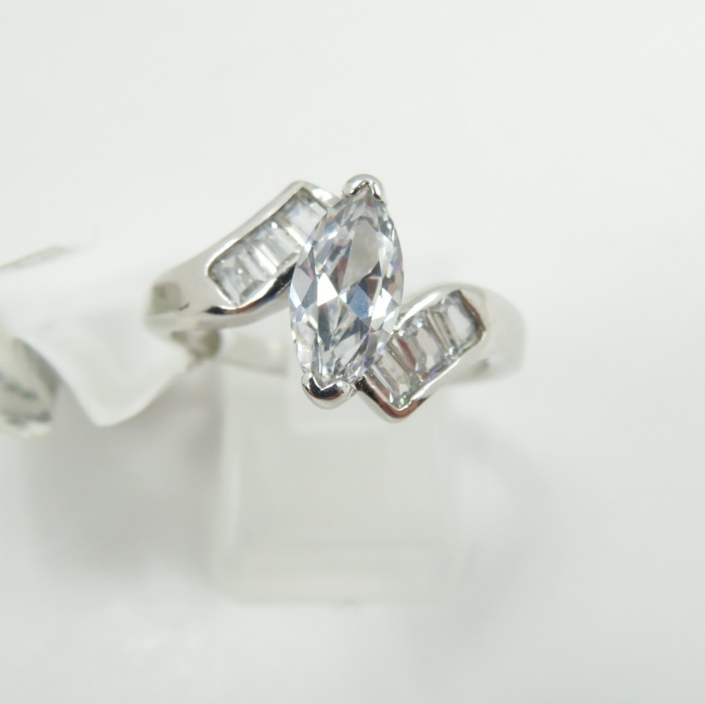 925 Silver CZ diamond Ring